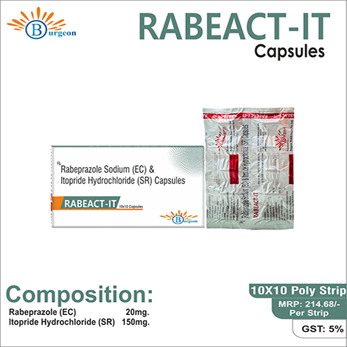 Rabeact-IT : Rabeprazole Sodium 20Mg(Ec)+ Itopride Hydrochloride 150Mg (Sr) | Burgeon Health Series