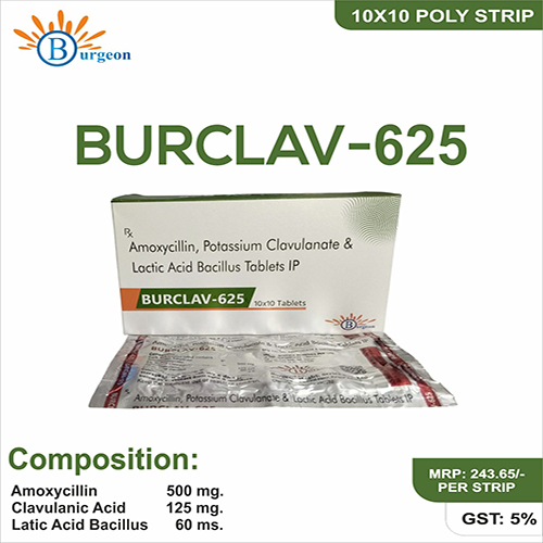 Burclav 625- formulated with   | Provided by Burgeon Health Series