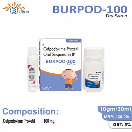 Burpod-100 Dry Syrup : Cefpodoxime 100Mg Proxetil Oral Suspension | Burgeon Health Series