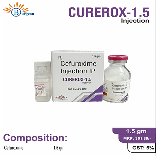 Curerox-1.5 : Cefuroxime 1.5Gm Inj | Burgeon Health Series
