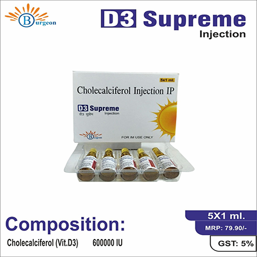D3-Supreme : Cholecalciferol 60000 Iu Inj | Burgeon Health Series