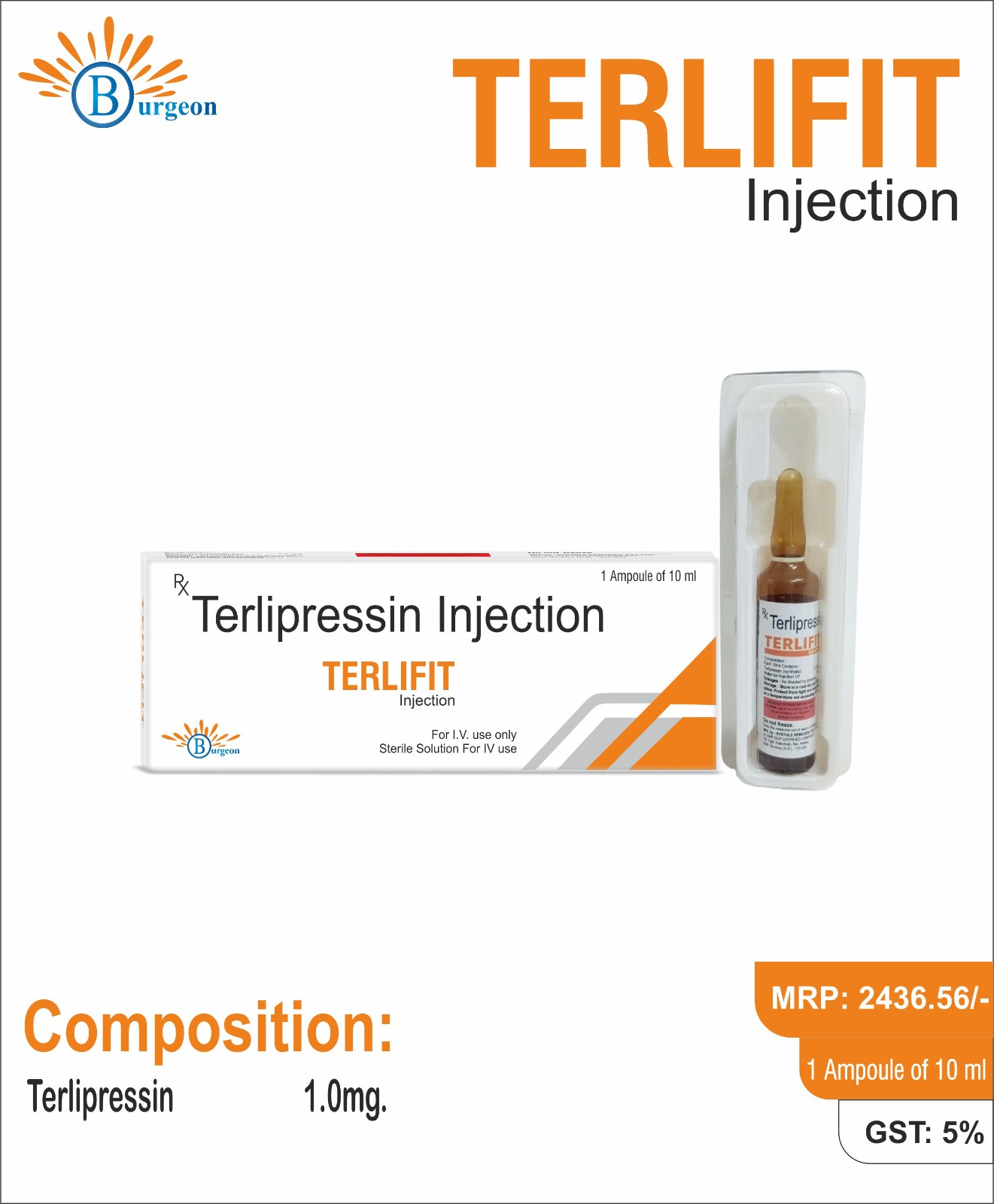 Terlifit : Terlipressin 1.0Mg  | Burgeon Health Series