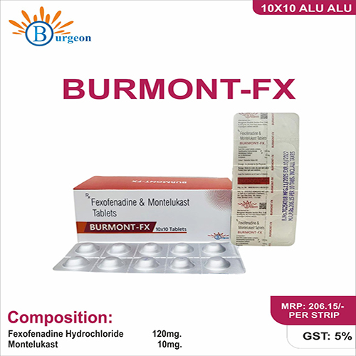 Burmont-FX : Fexofenadine & Montelukast Tablets | Burgeon Health Series