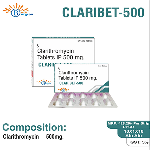 Calribet 500 : Clarithromycin Tablets IP 500 mg | Burgeon Health Series
