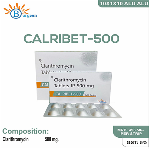 Calribet 500 : Clarithromycin Tablets IP 500 mg | Burgeon Health Series