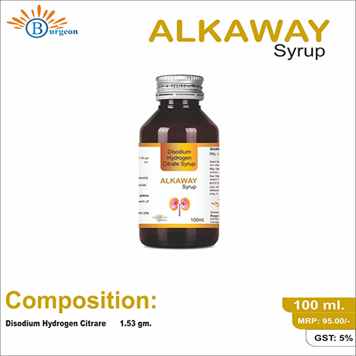 Alkaway Syrup : Disodium Hydrogen Citrare 1.53 gm. | Burgeon Health Series