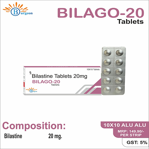 Bilago-20 : Bilastine 20 mg Tablets | Burgeon Health Series