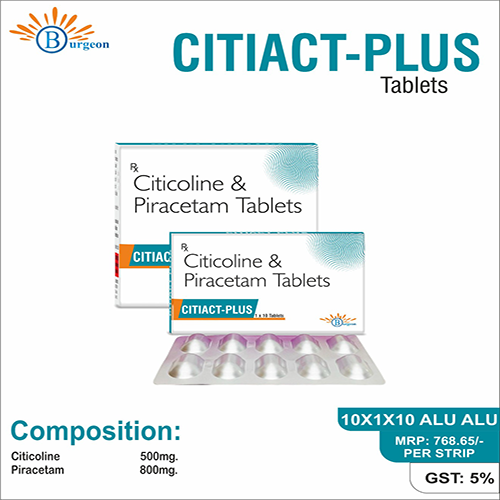Citiact-Plus : Citicoline 500mg Piracetam 800mg | Burgeon Health Series