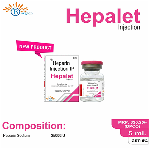 Hepalet : Heparin Sodium 25000IU | Burgeon Health Series