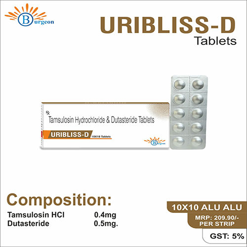 Uribliss-D : Tamsulosin HCI 0.4mg Dutasteride 0.5mg | Burgeon Health Series