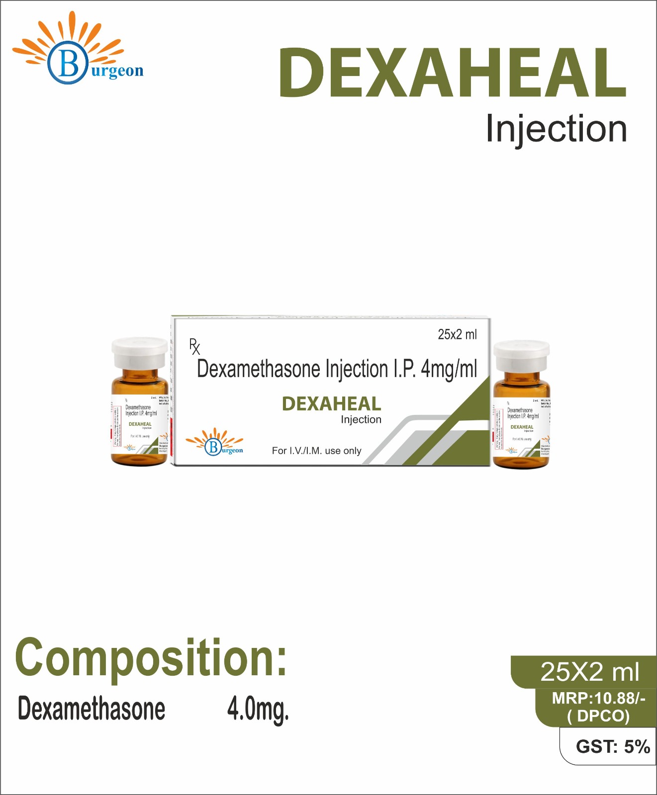 Dexaheal : Dexamethasone 4.0mg. | Burgeon Health Series